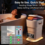 MFTEK 27L Towel Warmer for Bathroom, Foldable Heated Towel Warmers Bucket - Image 6