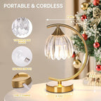 Tulip Table Lamp with 5200mAh Battery & Touch Control, Cordless Lamp with 3 - Image 8