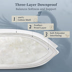 COZSINOOR Goose Feather Pillows Queen Size - Image 6