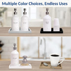 Spacewiser Countertop and Vanity Tray – Small 7.7" Silicone Soap Dispenser Trays - Image 9