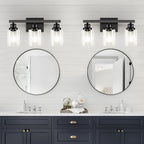 3-Light Bathroom Light Fixtures, Modern Bathroom Wall Lights Over Mirror - Image 3
