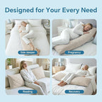 BEDELITE Cooling Body Pillow for Adults, Creative Ultra Soft Cool-Touch Quilted - Image 5