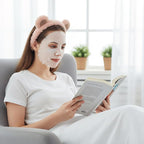 Bear Ears Headband, Cute Spa Headband and Wristband Set Washing Face Skincare - Image 4