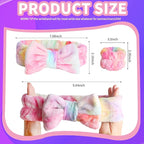 WSYUB Spa Headband and Wrist Bands, Makeup Headband and Wrist Towels - Image 2