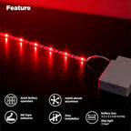 BestLuz LED Strip Lights Battery Operated 3.33ft x 2 Pack Flexible LED Light - Image 3