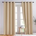 NICETOWN Biscotti Beige Blackout Curtains 84 inches Long by NICETOWN