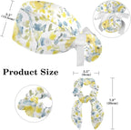 Scrub Cap with Hair Scrunchy, Ponytail Holder Surgical Cap - Image 2