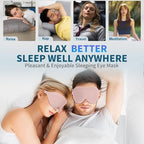 ZGGCD Sleep Mask for Side Sleeper, Light Blocking Sleeping Eye Mask for Women - Image 7