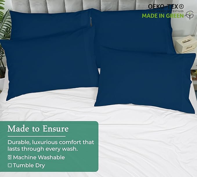 Royale Linens Queen Pillowcase Set of 2 - Image 8