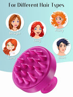 HEETA Scalp Massager Hair Growth, Soft Silicone Scalp Scrubber Shampoo Brush - Image 6