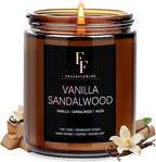 Vanilla Sandalwoods Scented Candle by FFFRAGRFLOWING