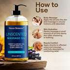 Unscented Massage Oil for Massage Therapy 8 fl oz - Image 3