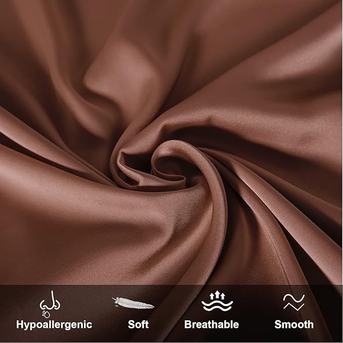 Mulberry Silk Pillowcase for Hair and Skin, Standard Size Cooling Silk Pillow - Image 2