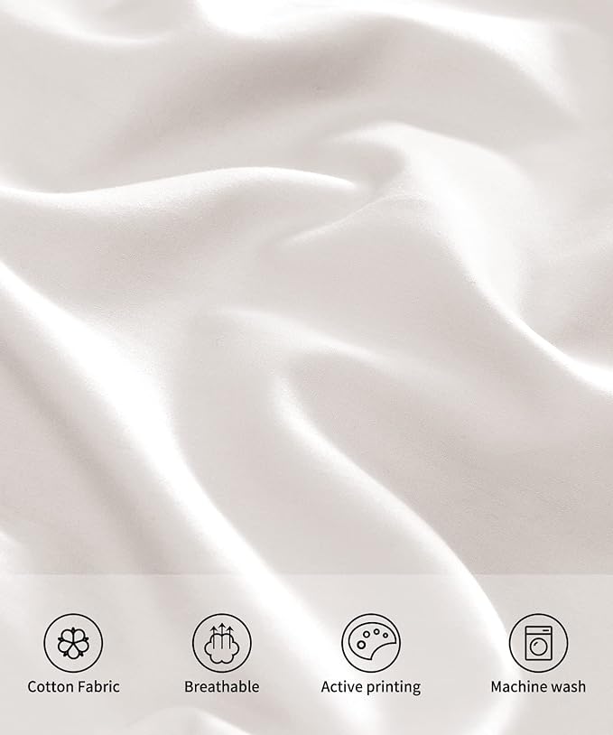 Warmstar Cotton Pillow Cases King Size Set of 2, 600 Thread Count Pillowcases - Image 3