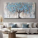 Blue Tree Canvas Wall Art - Image 6