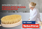 Yerba Prima Tampico Skin Brush for Exfoliation, Dry Brushing, and Blood - Image 5