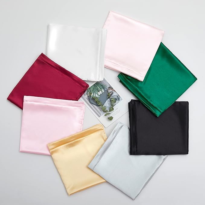 Satin Pillowcases with Zipper （20x30）, Queen Size Pillowcases Set of 2 - Image 8