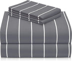 LuxClub 4 PC King Size Sheet Set, Breathable Luxury Bed Sheets, Deep Pockets by LuxClub