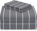 LuxClub 4 PC Cal King Size Sheet Set Bed Sheets, Breathable Luxury, Deep by LuxClub