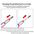 Nail Drill Kit Electric Rechargeable Set Cordless Nail Art Grinding Machine - Image 4