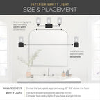 Kichler 30" 4-Light Vanity Bath Light in Chrome, Modern Bathroom Light - Image 11