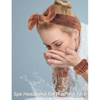 VELSCRUN Spa Headband, Makeup Face Wash Skincare Headbands, Stuff - Image 2