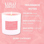 Lulu Candles | Rose & Sandalwood | Smells Floral & Woody | Luxury Scented Soy - Image 4