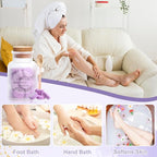 Pedicure Foot Spa Tablets 10 Oz Plastic Bath Salts Jar Foot Soak Tablets - Image 5