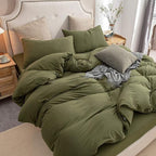 PURE ERA Jersey Knit Duvet Cover Set 100% T-Shirt Cotton Super Soft Comfy 3pc - Image 2