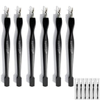 6Pcs 2-in-1 Cuticle Fork with Pusher, Dual-end Cuticle Remover Nail Pusher by HaimiLiyaHome