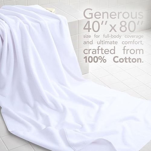 American Soft Linen 100% Cotton 600 GSM Turkish 40x80 Oversized Bath Towel Sheet - Image 2