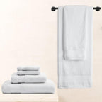 BIOWEAVES 100% Organic Cotton Bath Sheet Set of 2 | Soft Oversized Bath Towels - Image 6