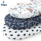 Yoofoss Bassinet Sheets for Baby, Baby Delight, Angelbliss, Soft Breathable - Image 5