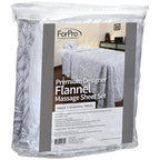 ForPro Premium Designer Flannel 3-Piece Massage Sheet Set, Island Tranquility - Image 4