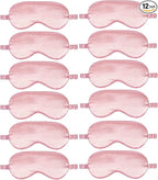 12PACK Silky Sleep Masks Satin Eye Mask Silk Eyes Cover by WJingYiJia
