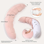 Peallow – Long Round Body Pillow - Image 3