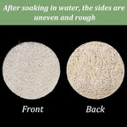 Nogeqi 20 Pcs Natural Loofah Sponge Pads - Image 5