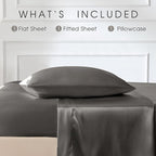 FreshCulture Satin Sheets Twin XL Bed Set - Image 3
