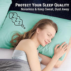 Gogreen Bamboo Rayon Waterproof Pillow Protector, Breathable Pillow Cover - Image 5