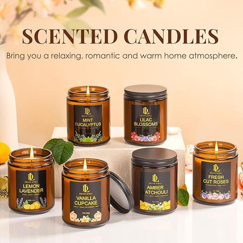 6 Pack Candles for Home Scented, Candles Gifts for Women Men, 42oz Soy Candle - Image 2