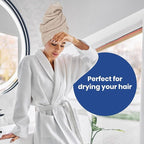 Linteum Textile Supply Luxury Hair Towels 100% Ring Spun Cotton Towel - Image 6