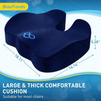 BlissTrends Seat Cushion, 5.2in Thick Memory Foam Cushions - Image 2