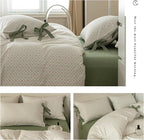 mixinni Red Floral Duvet Cover Set King Size - Image 7