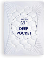 SLEEP ZONE Quilted Fitted Queen Mattress Pad Cover - Image 4