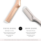 Tweezerman Rose Gold Facial Razor - Image 5