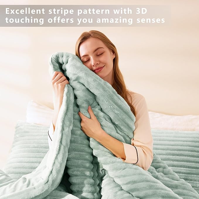 CozyLux Fluffy Queen Comforter Set - Image 5