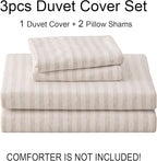 PURE ERA Jersey Knit Duvet Cover Set 100% T-Shirt Heather Cotton Super Soft - Image 7