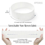 APPEARUS Disposable Stretch Facial Headbands, Snag-Free Adhesive Tab Closure - Image 3