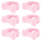 WHAVEL 6 Pack Pink Spa Headband by Whavel
