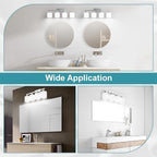 Bathroom Lights Over Mirror Brushed Nickel, Anti-Rust 4-Light Bathroom Vanity - Image 6